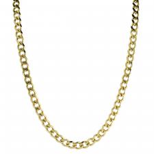 Men's Stainless Steel Curb  Gold PVD Necklace